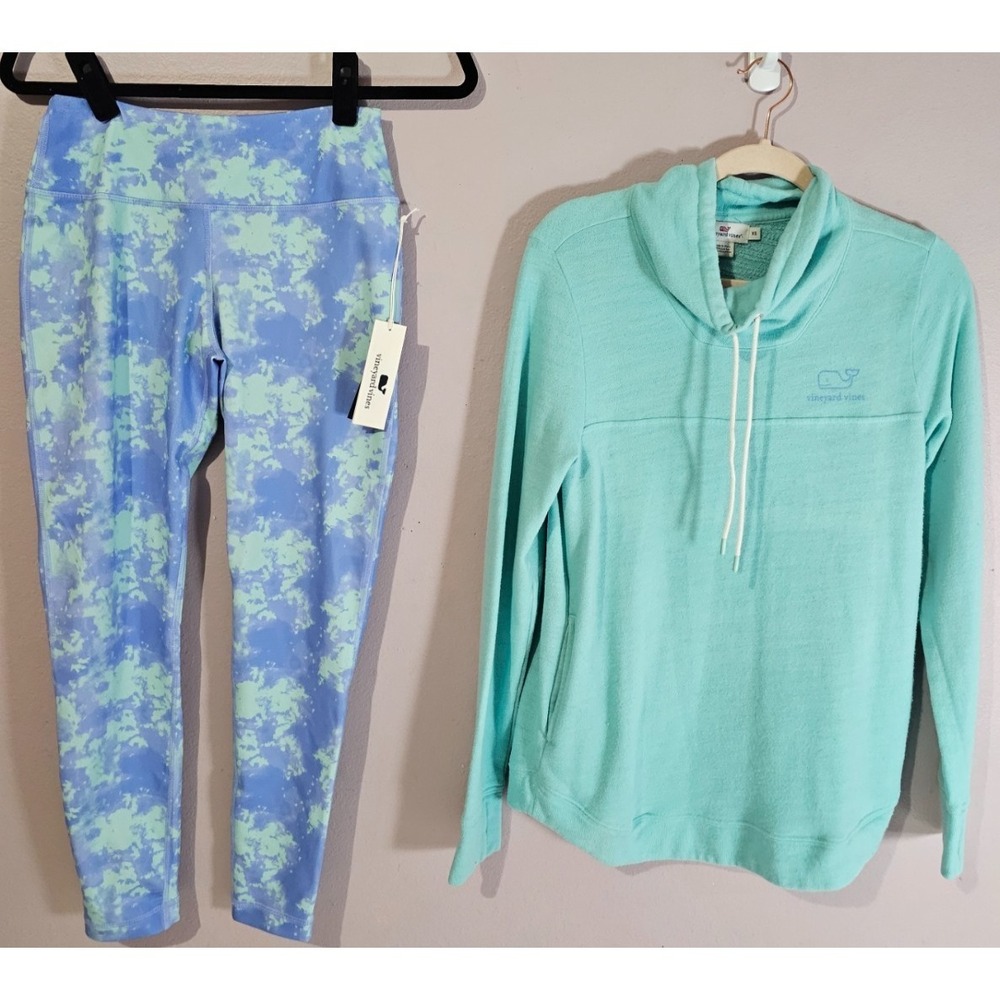 Size XS Vineyard Vines Outfit Set NWT Skip Monday Legging & GUC Cowl Sweatshirt